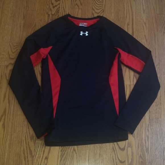 Under Armour Other - Under Armour red/black cold gear fitted shirt S